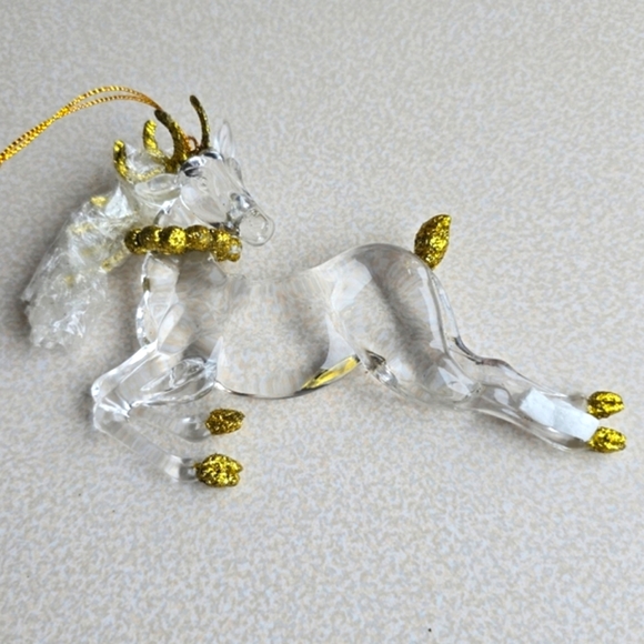 🫎 Clear Reindeer Ornament - Picture 1 of 10